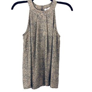 Gilli Womens SZ S Gray and Blush Pink Abstract Flowy‎ Sleeveless Top